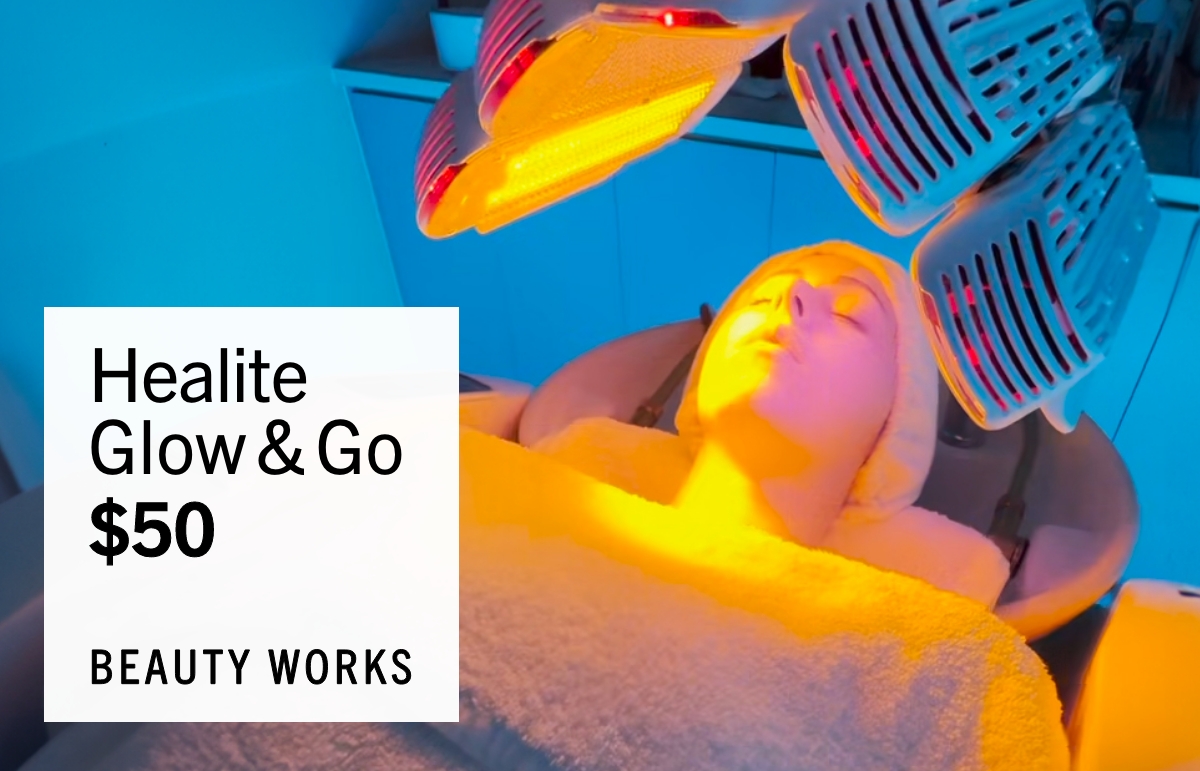 BeautyWorks: Healite Glow & Go for $50
