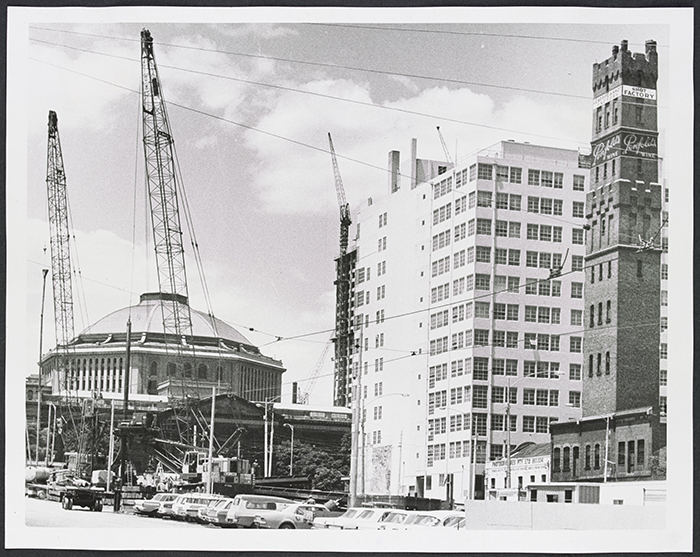 Construction of Museum Station, 1973. Source: State Library of Victoria.