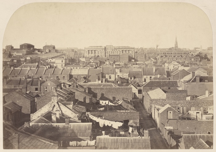 View of Melbourne Looking East, 1860.