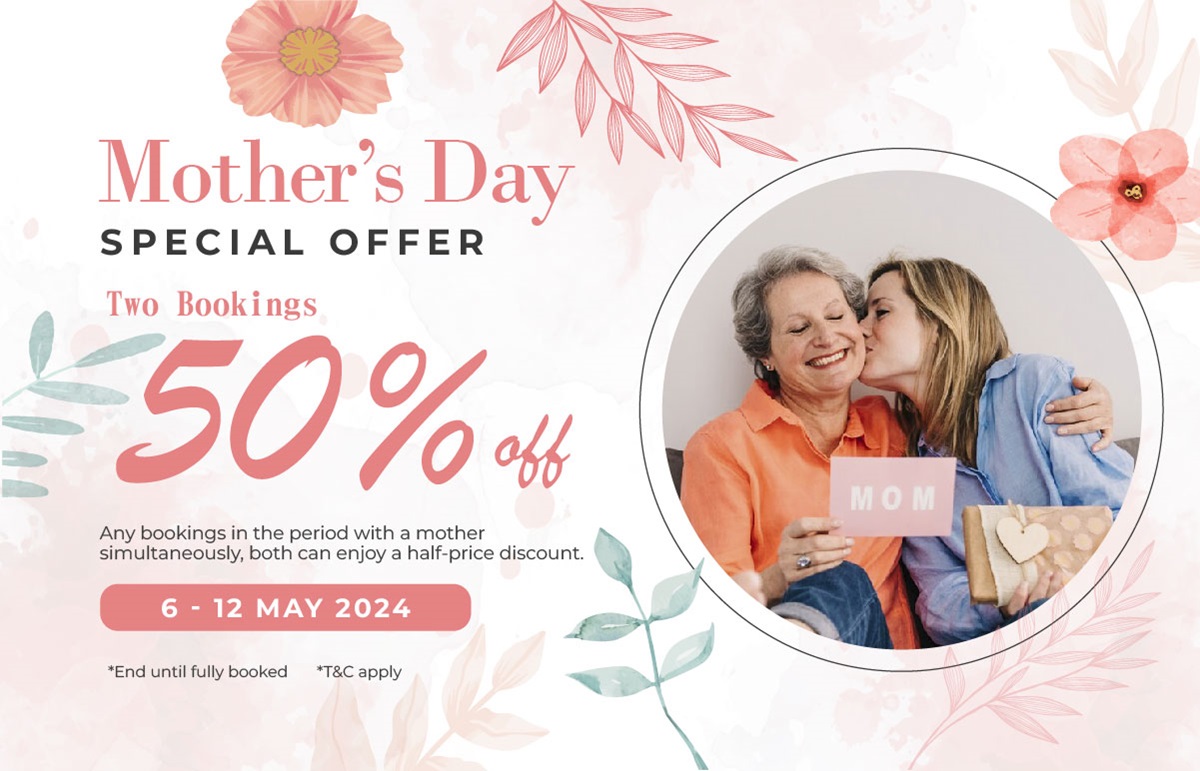 Enjoy 50% off with a mom together during 6 - 12 May