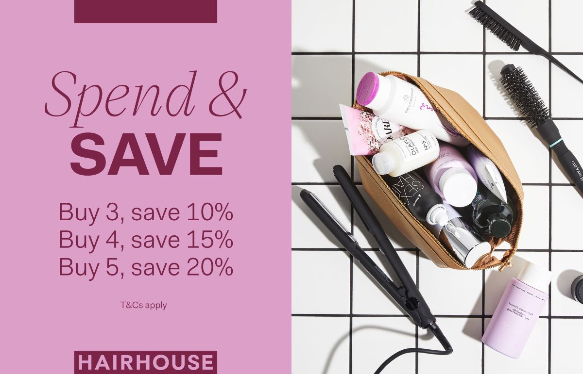 Spend and Save at Hairhouse