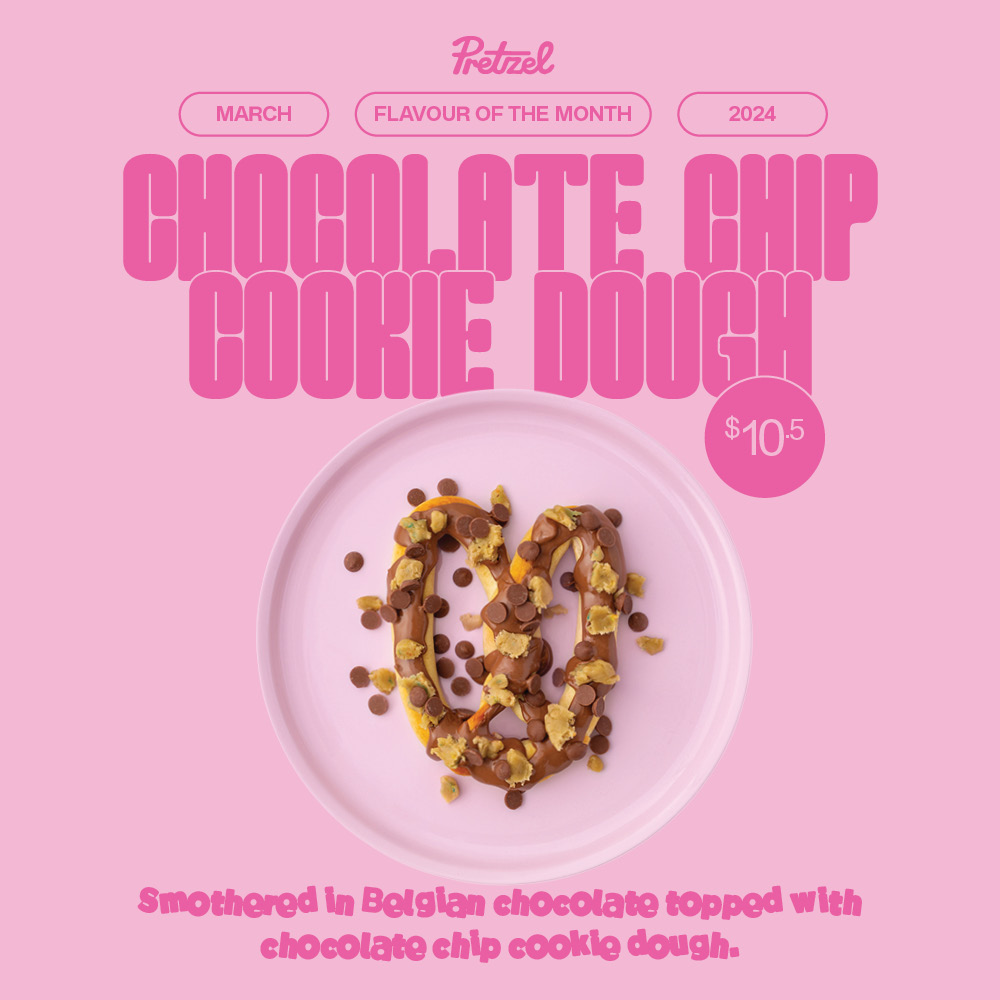 Choc Chip Cookie Dough - Pretzel of the Month